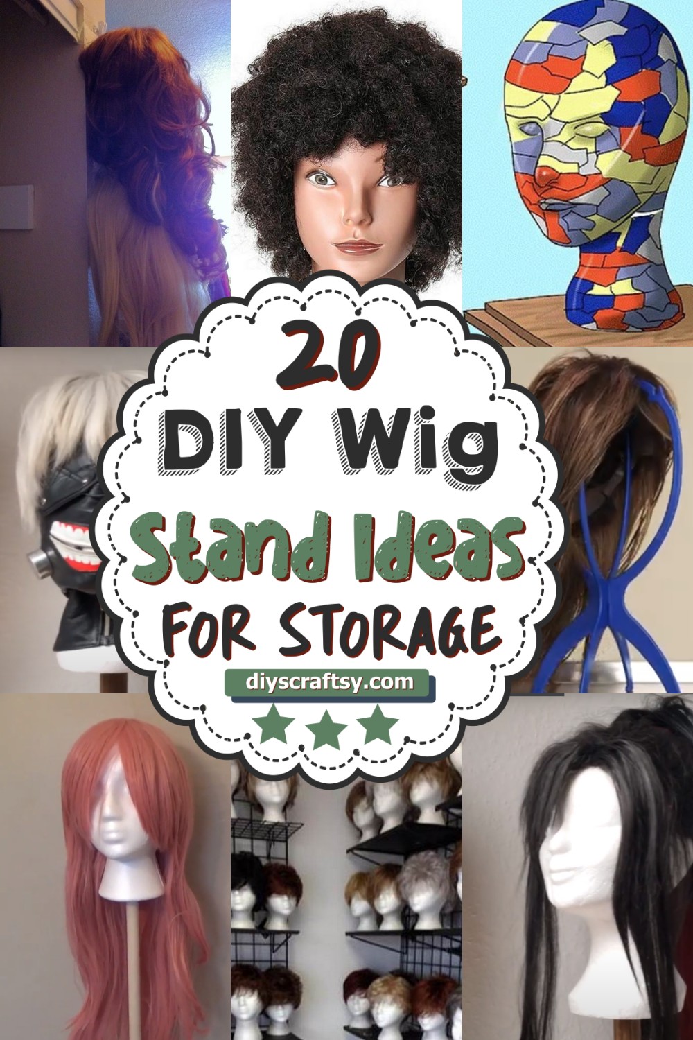 20 DIY Wig Stand Ideas For Storage