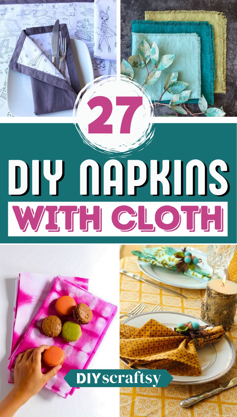 27 DIY Cloth Napkins Ideas For Dining Table