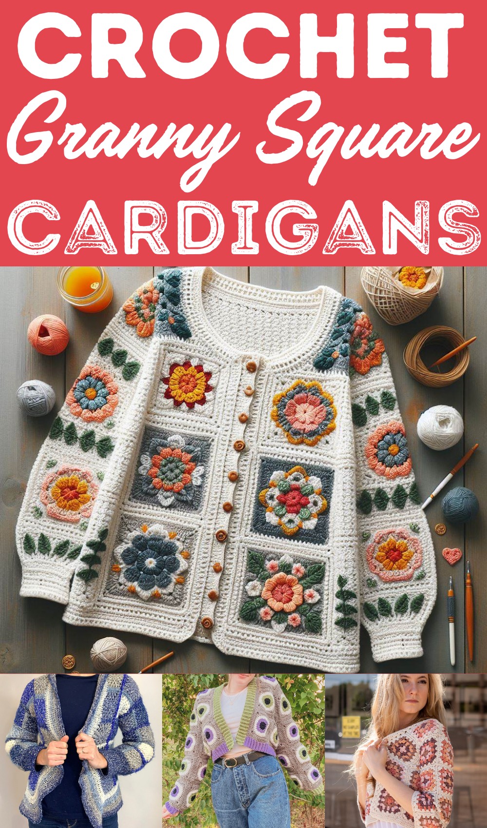 29 Crochet Granny Square Cardigan Patterns
