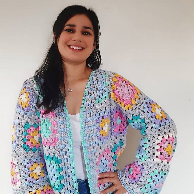 Crochet Granny Square Cardigan
