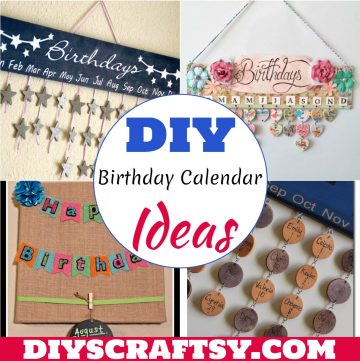 DIY Birthday Calendar Ideas
