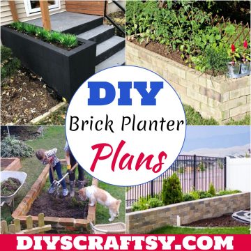 DIY Brick Planter Plans 1