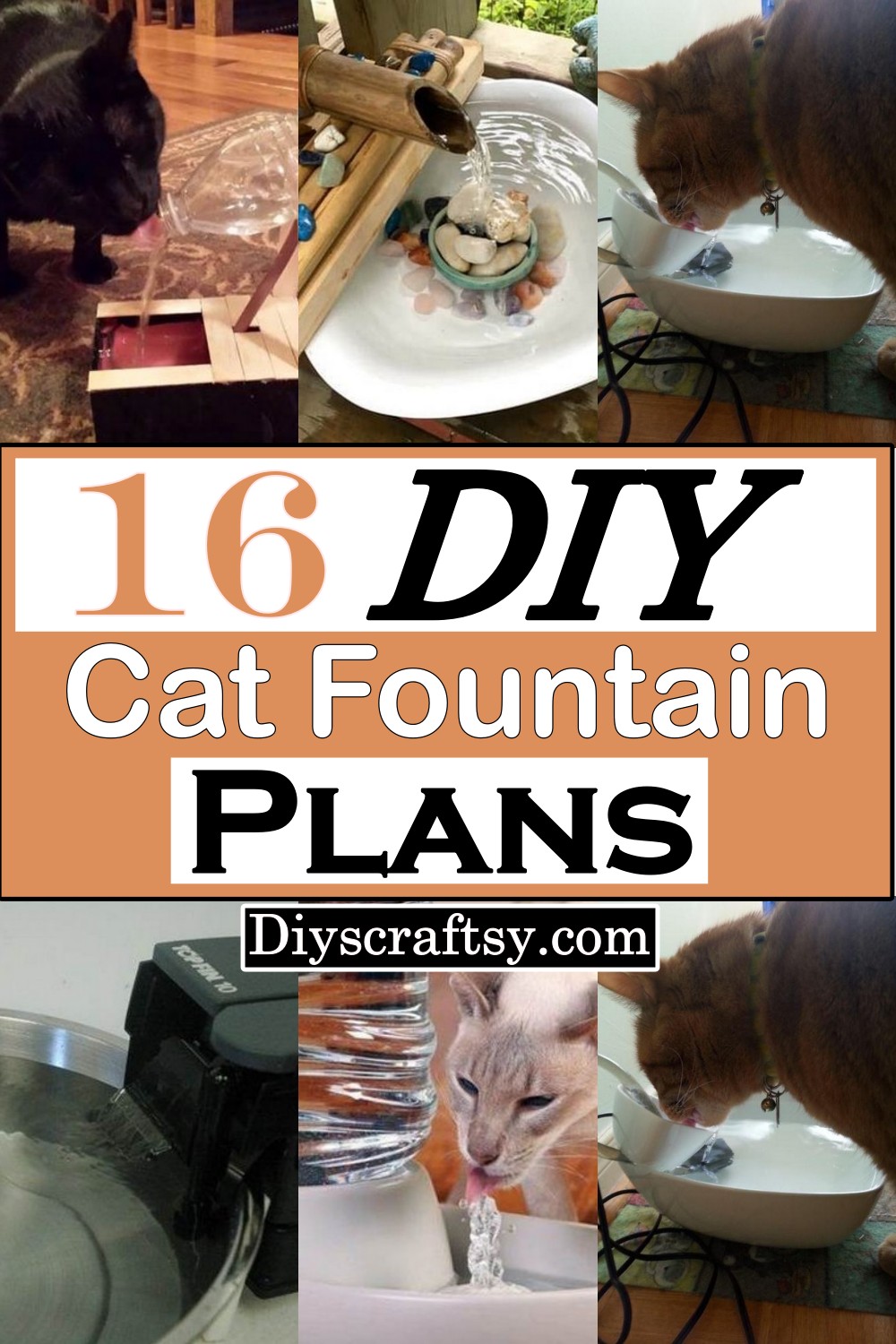 16 DIY Cat Fountain Plans For Kitties DIYsCraftsy