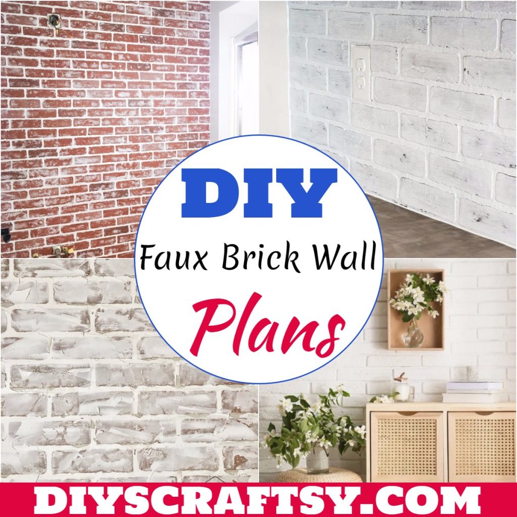 15 DIY Faux Brick Wall Plans For Home Decor DIYsCraftsy 15 DIY Faux Brick Wall Plans For Home Decor DIYsCraftsy