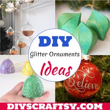 DIY Glitter Ornaments Ideas
