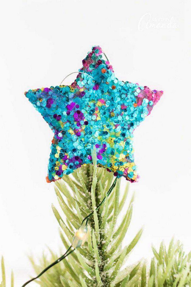 DIY Glitter Star Ornament