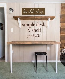 24 DIY Wall-Mounted Desk Plans For Every Room - DIYsCraftsy