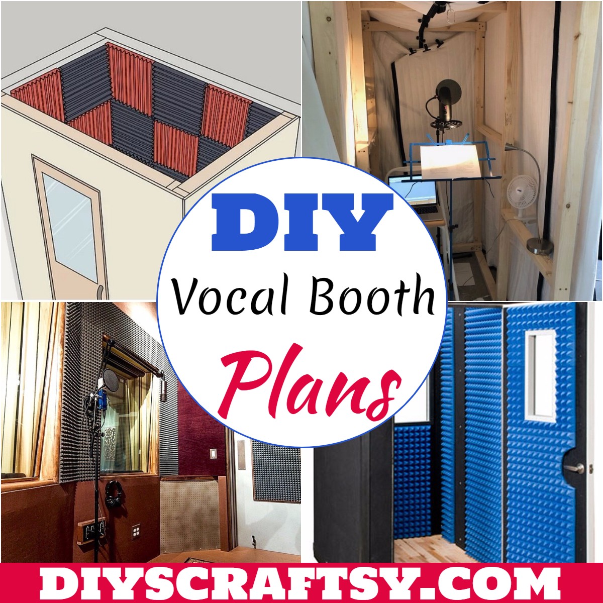 32 DIY Vocal Booth Plans Soundproof Studio DIYsCraftsy