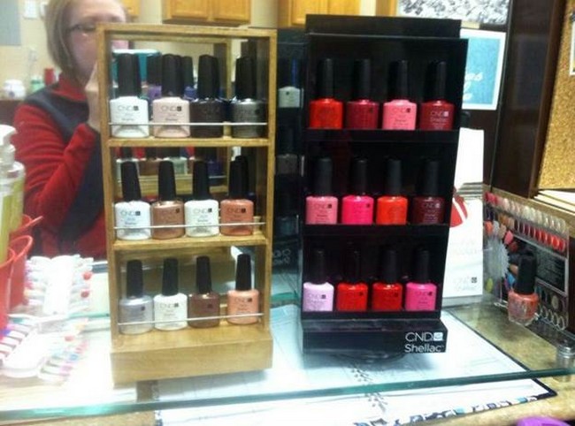 DIY Wood Nail Polish Rack