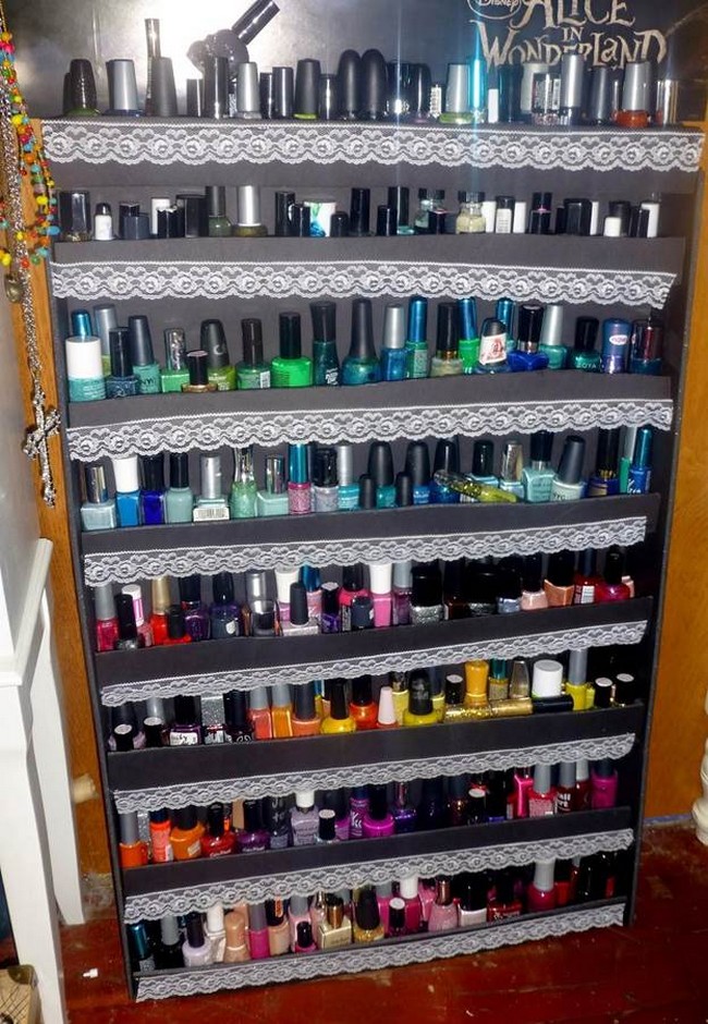 Large Nail Polish Rack DIY