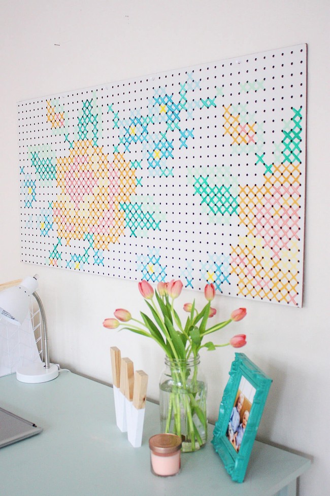 Other Decorative Pegboard Ideas For The Less Artistic