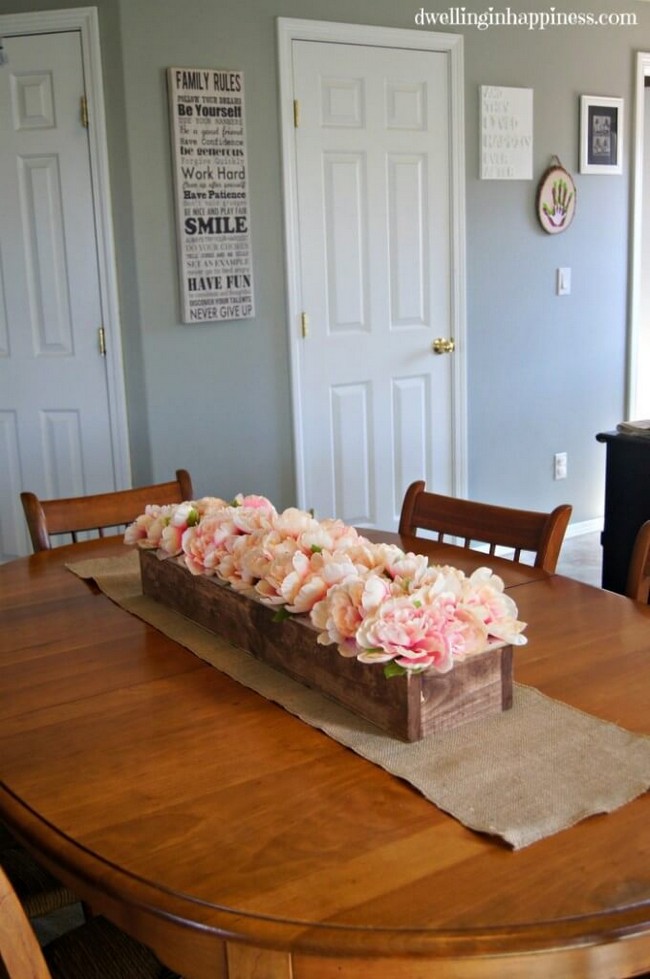 Pegboard Window Box Table Centerpiece