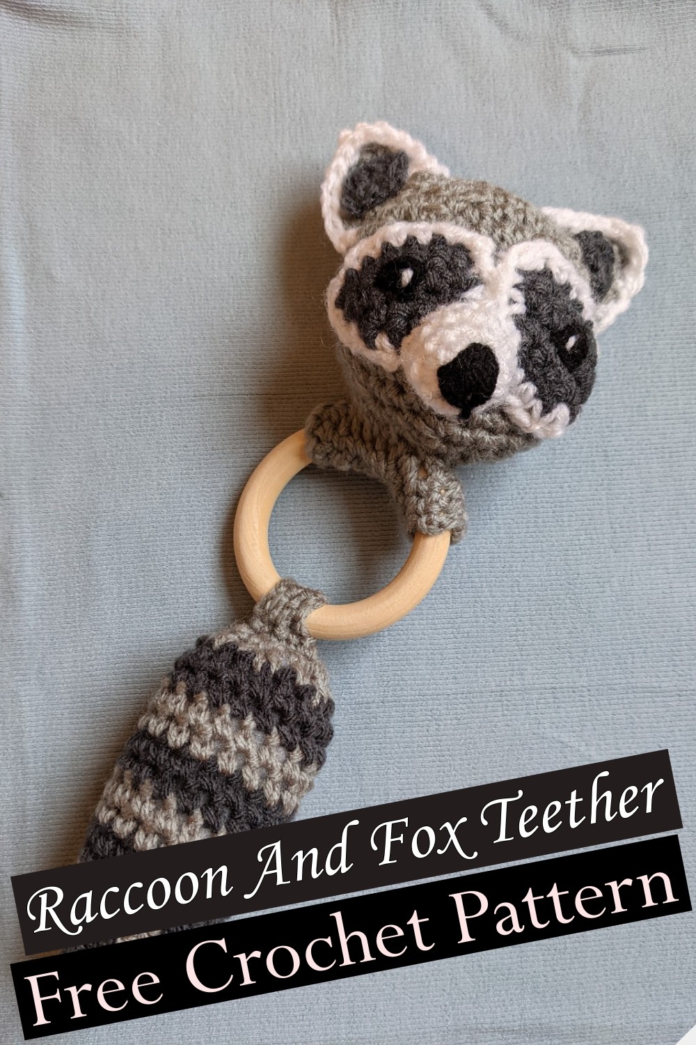Raccoon And Fox Teether