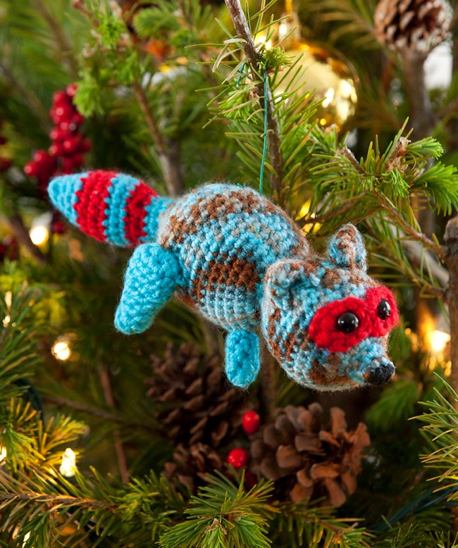 Racy Raccoon Ornament