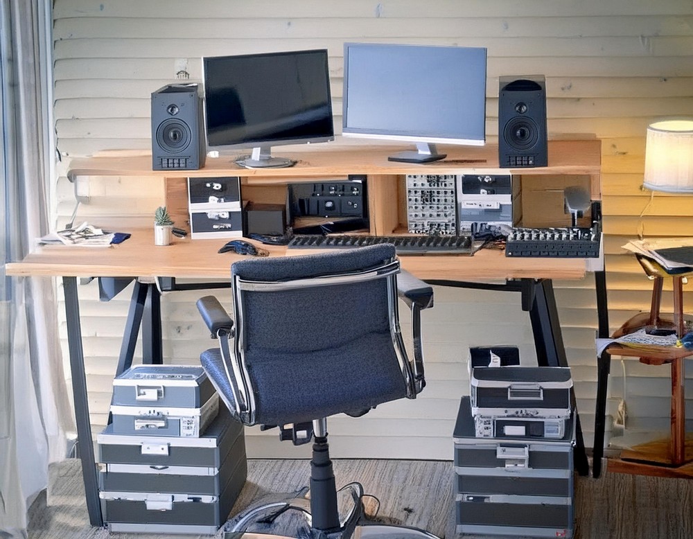 Reclaimed Wood DIY Studio Desk