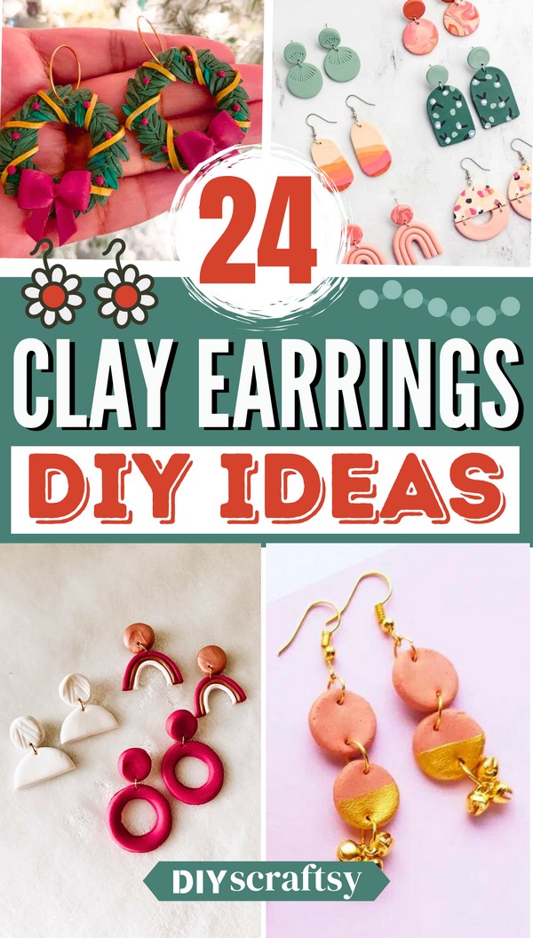 25 DIY Clay Earrings Ideas For Everyone