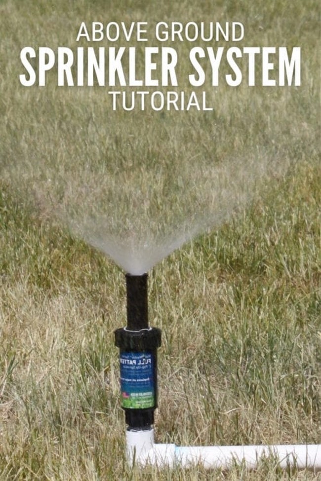 DIY Above Ground Sprinkler System