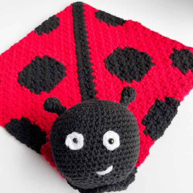 Ladybug C2c Lovey Blanket