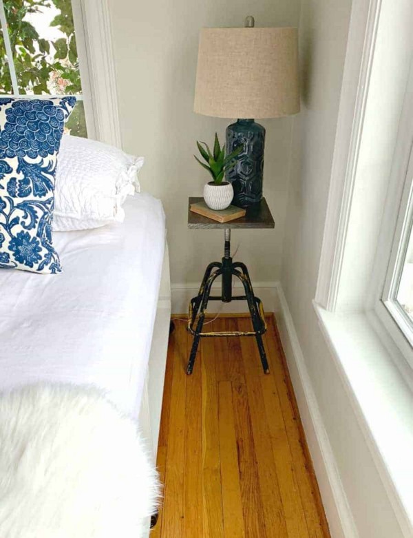 Nightstand From An Old Stool