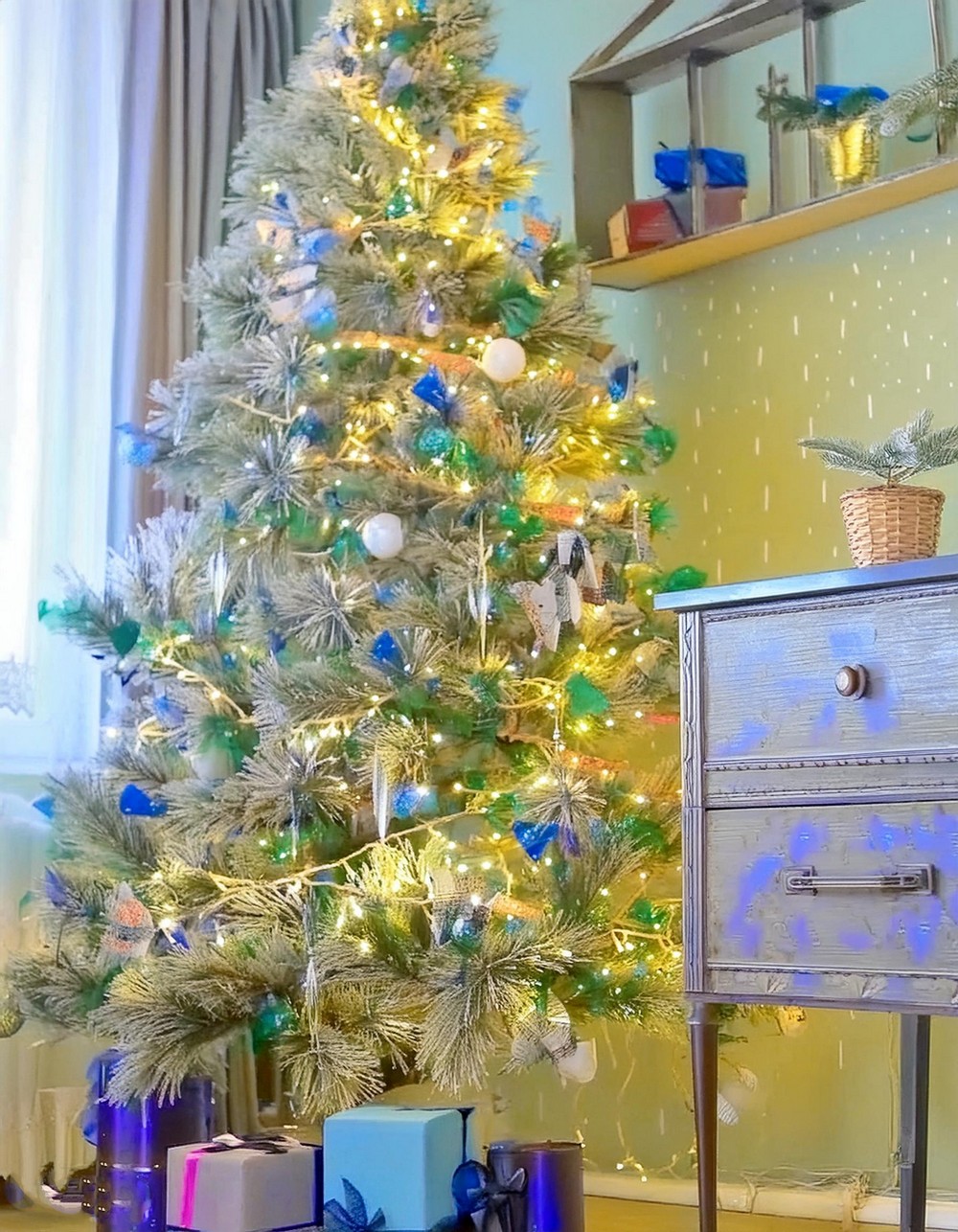 Wood Box Tree Collar For Decor