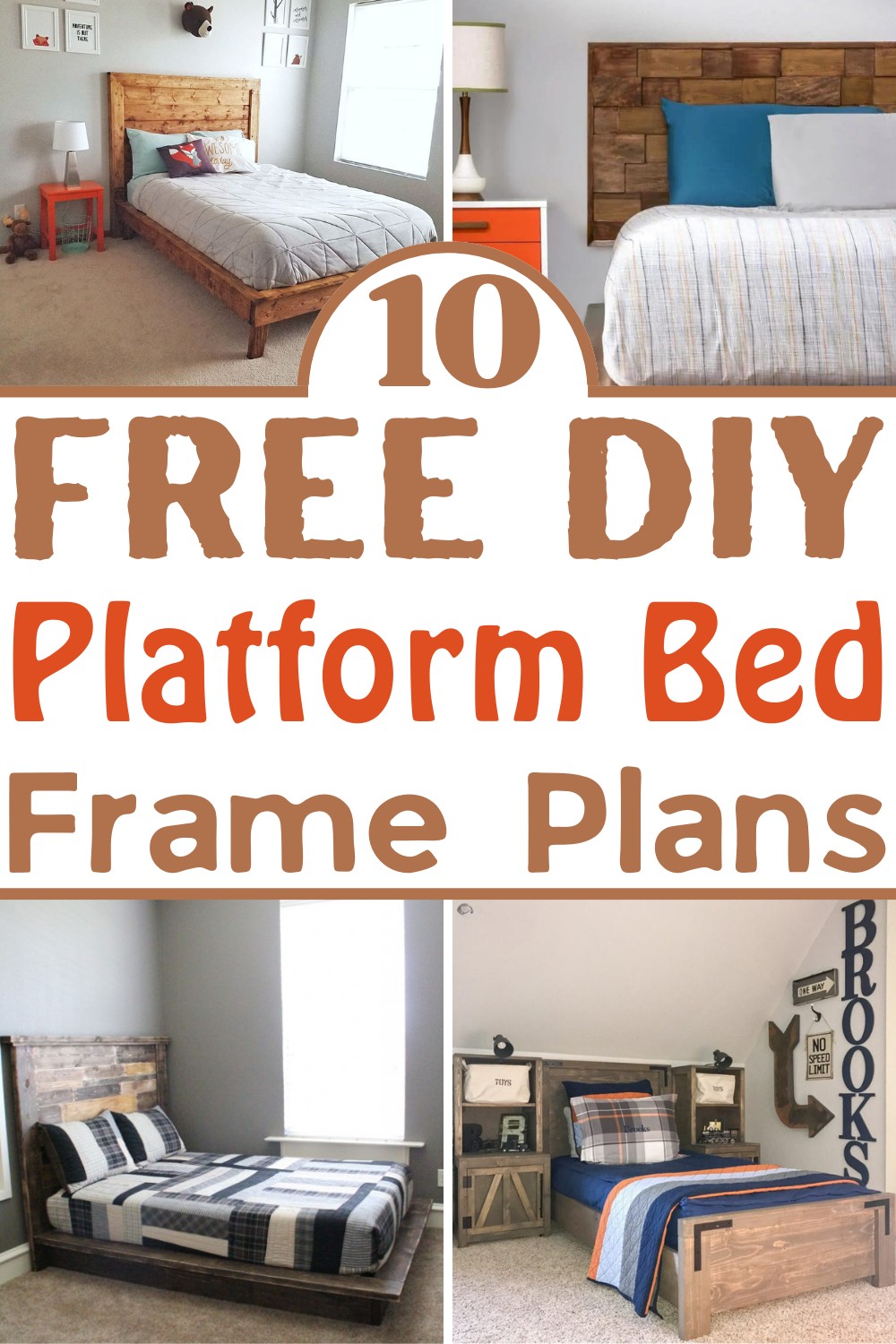 10 Free DIY Platform Bed Frame Plans