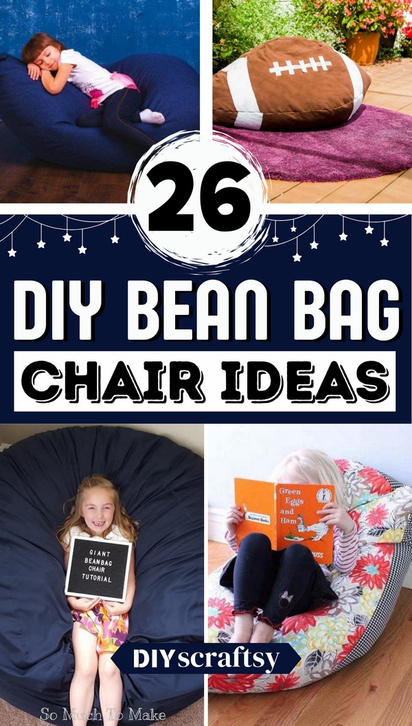 26 DIY Bean Bag Chair Ideas To Lounge Around Home