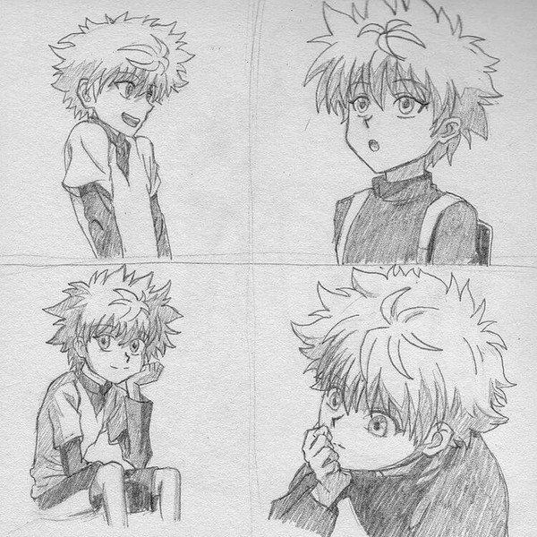 4 Killua sketches