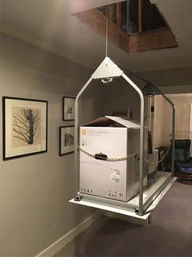 11 DIY Attic Lift Pulley System Plans For Garage - DIYsCraftsy