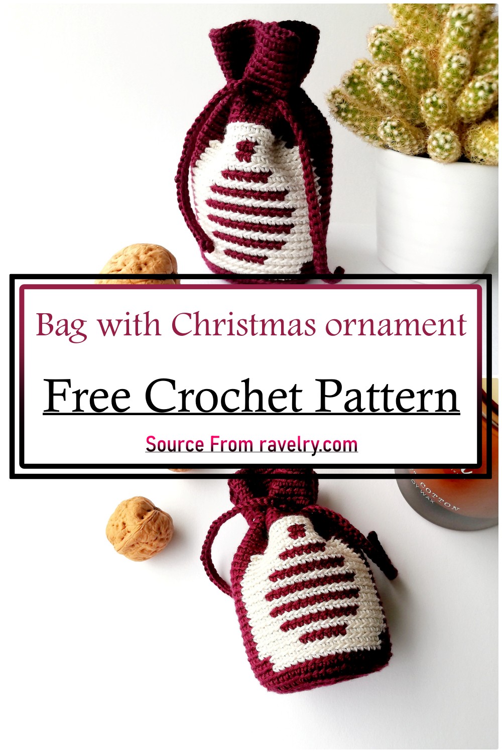 Bag with Christmas ornament