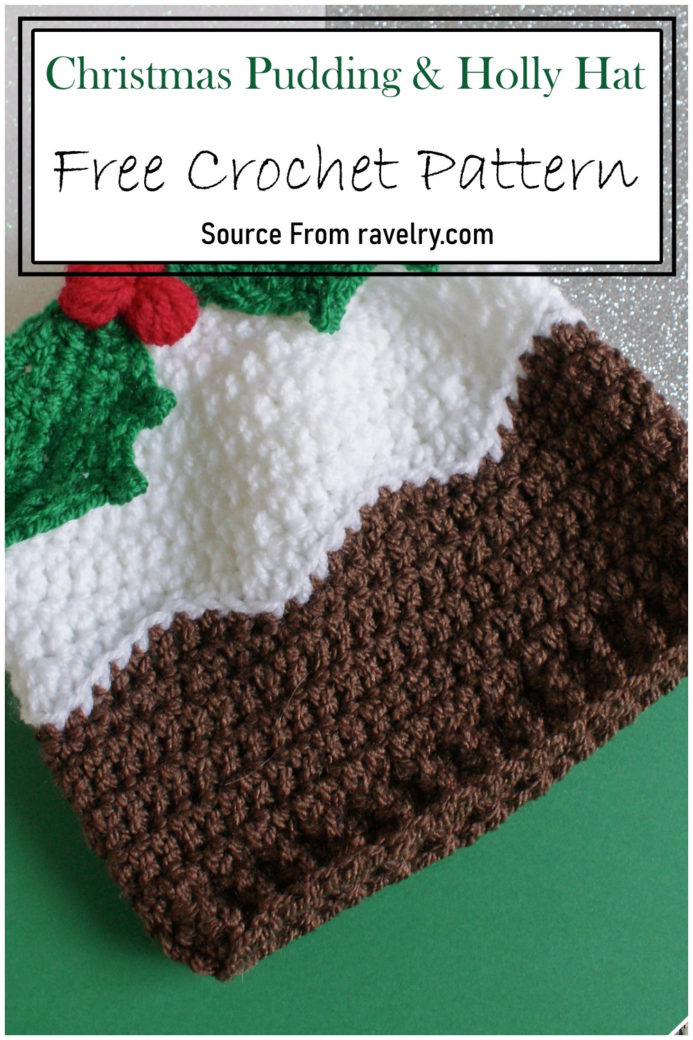 Christmas Pudding & Holly Hat