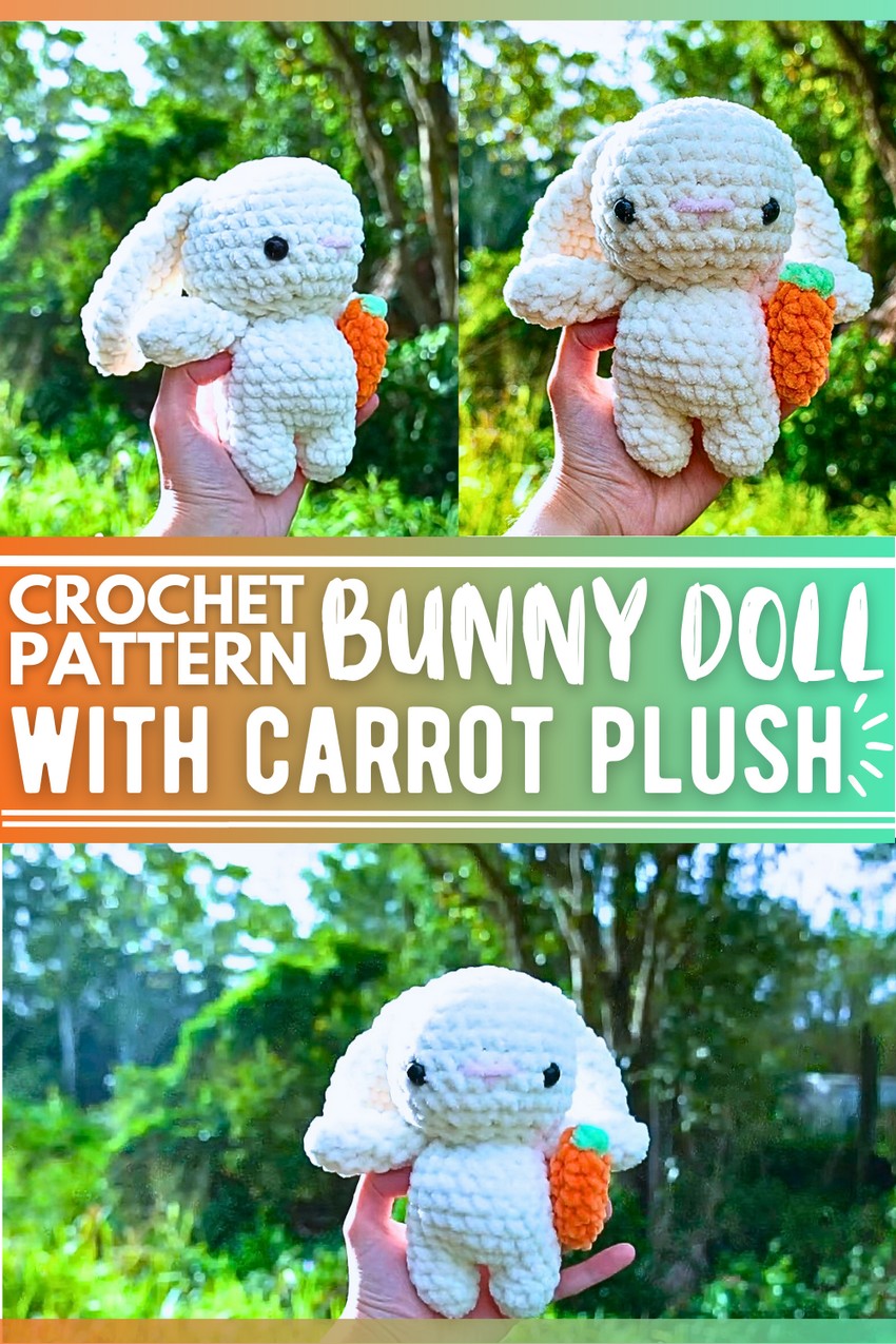 Crochet Bunny With Carrot Tutorial 