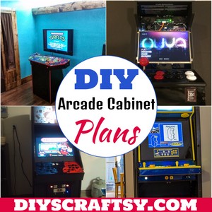 12 DIY Arcade Cabinet Plans For Gaming At Home DIYsCraftsy