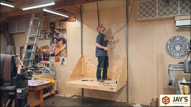 11 DIY Attic Lift Pulley System Plans For Garage - DIYsCraftsy