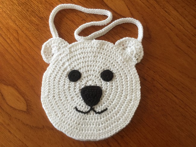 Free Crochet Polar Bear Bag Pattern