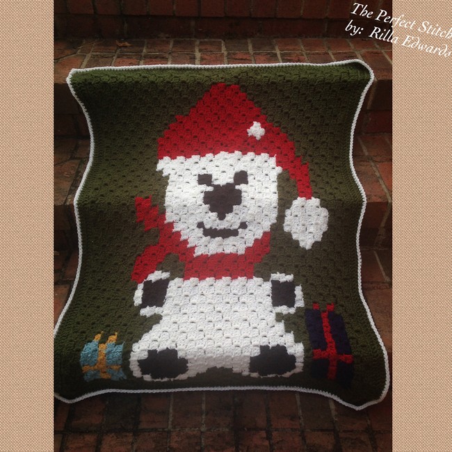 Free Crochet Polar Bear Blanket Pattern