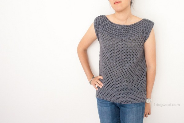 Granny Squared Crochet Top