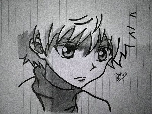 Killua looking sad