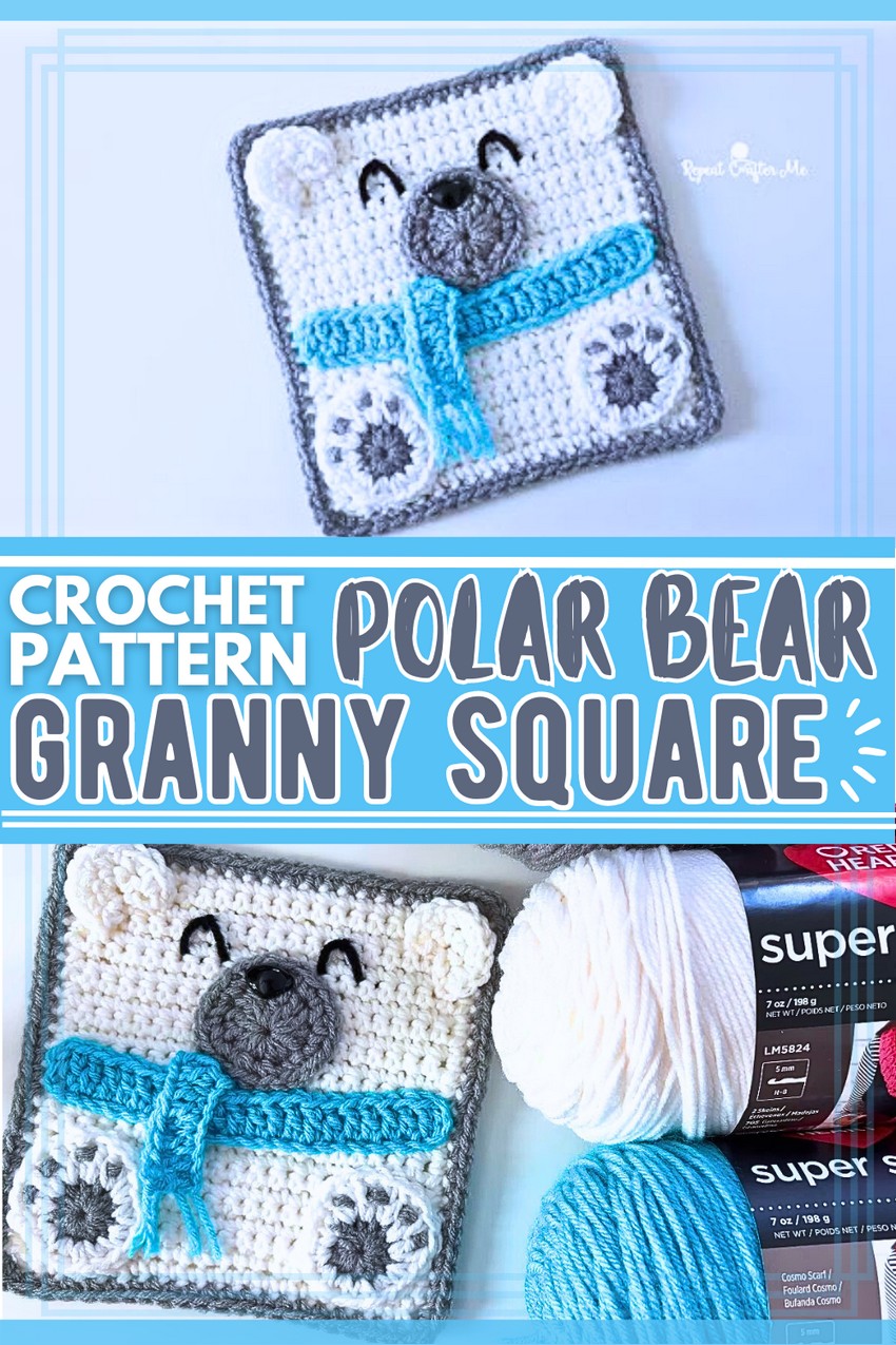 Polar Bear Crochet Square
