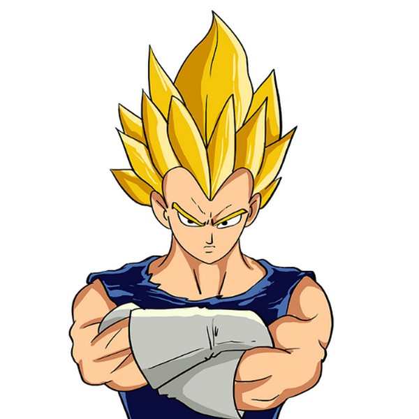 Draw Vegeta From Dragon Ball