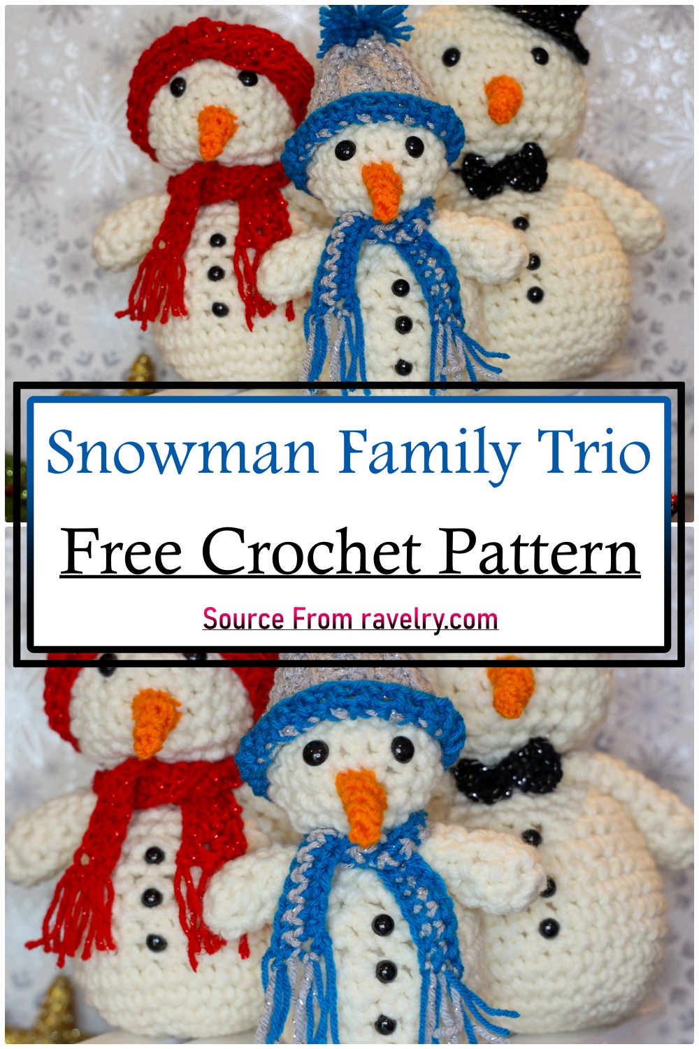 Snowman Family Trio