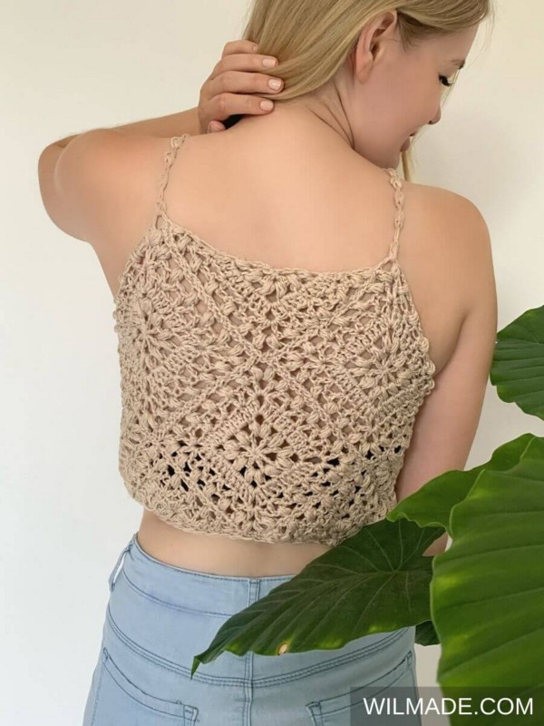 Tulip Square Crop Top