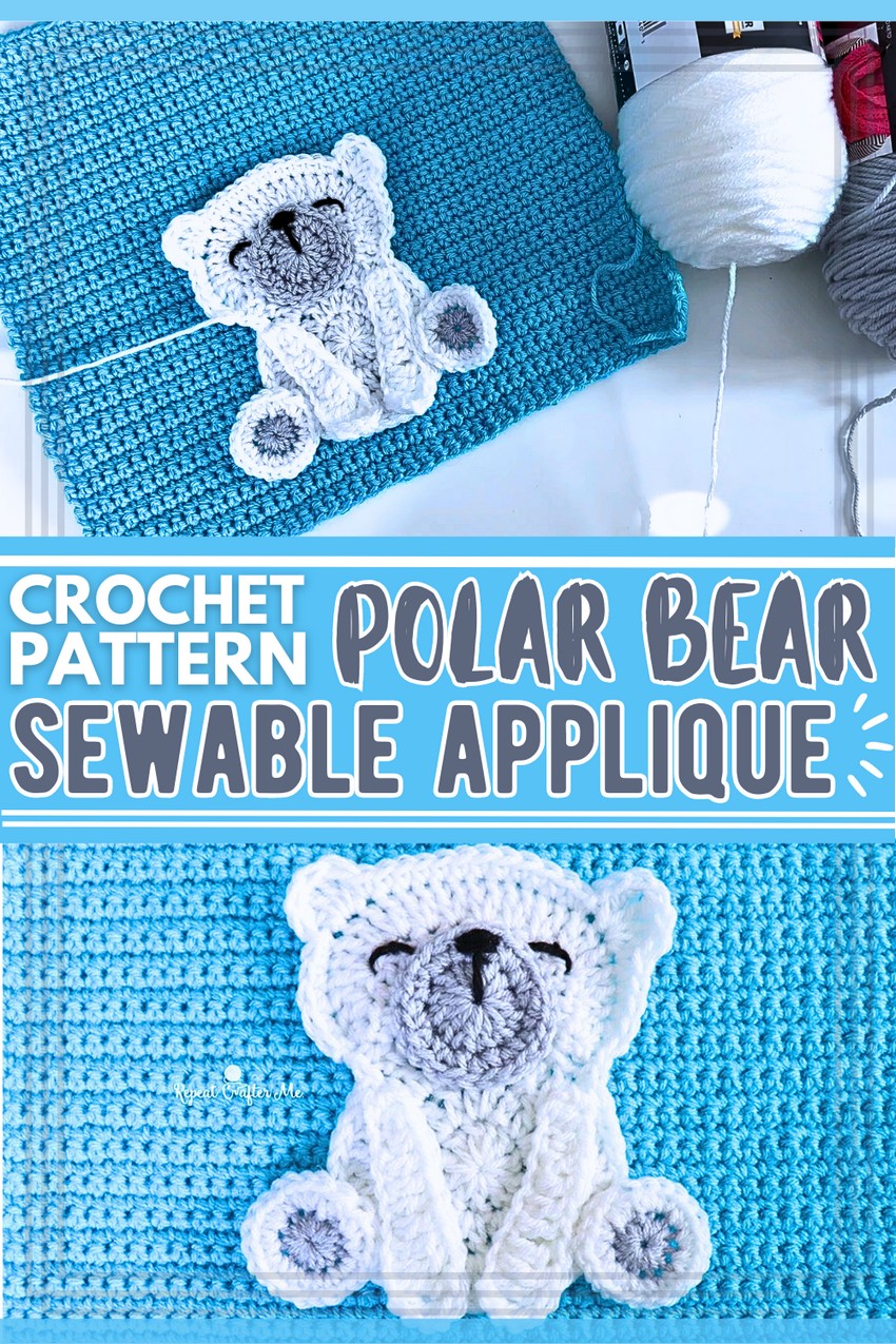 applique polar bear
