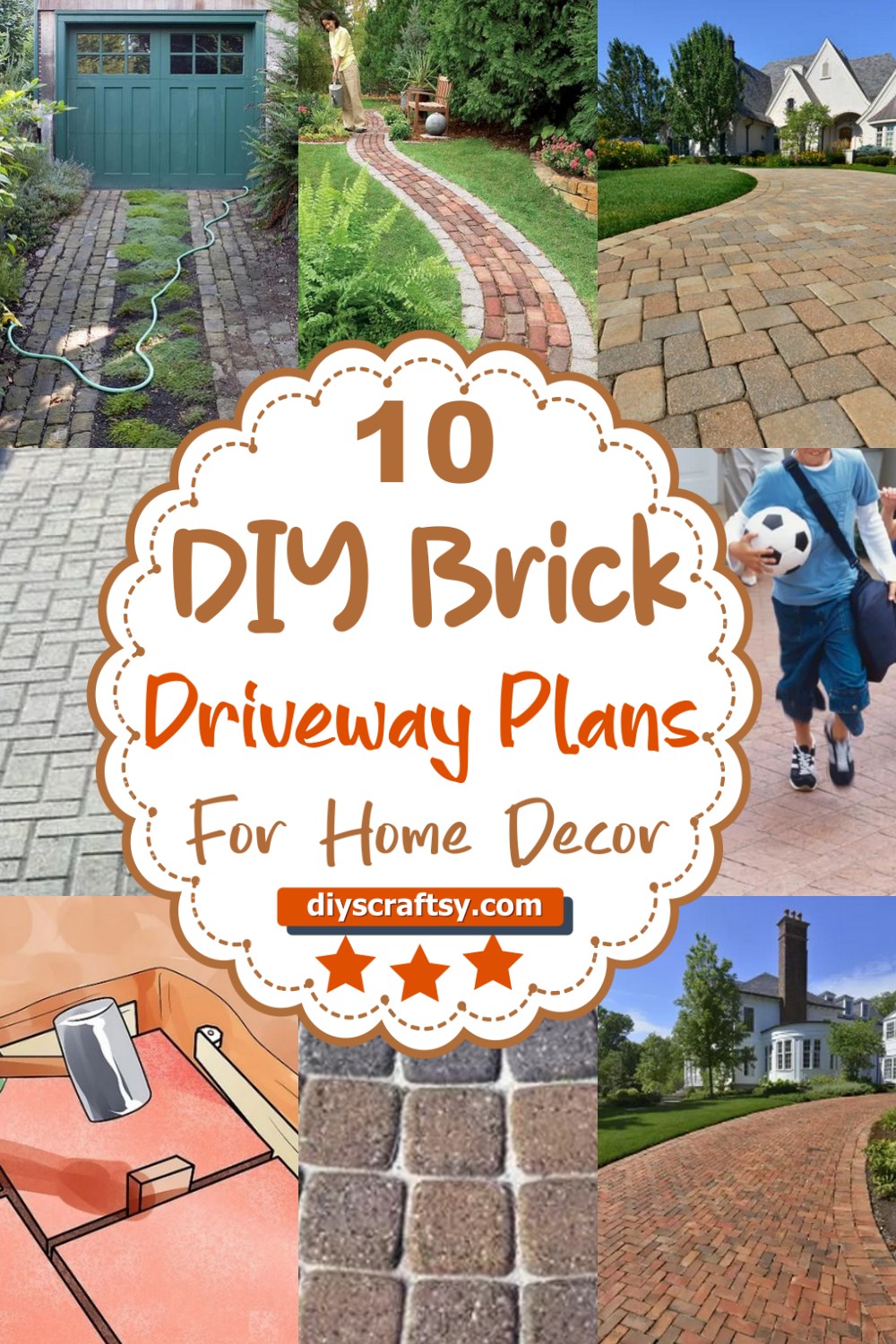 10 DIY Brick Driveway Plans For Home Decor