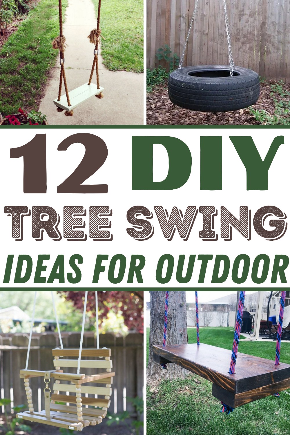 12 DIY Tree Swing Ideas For Outdoor