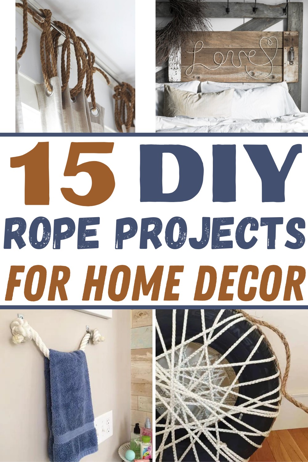 15 DIY Rope Projects For Home Decor
