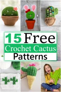 15 Free Crochet Cactus Patterns For Plant Lovers - DIYs Craftsy