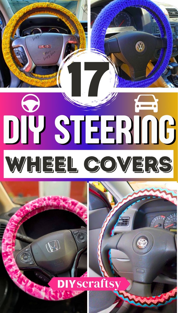 17 DIY Steering Wheel Cover Ideas