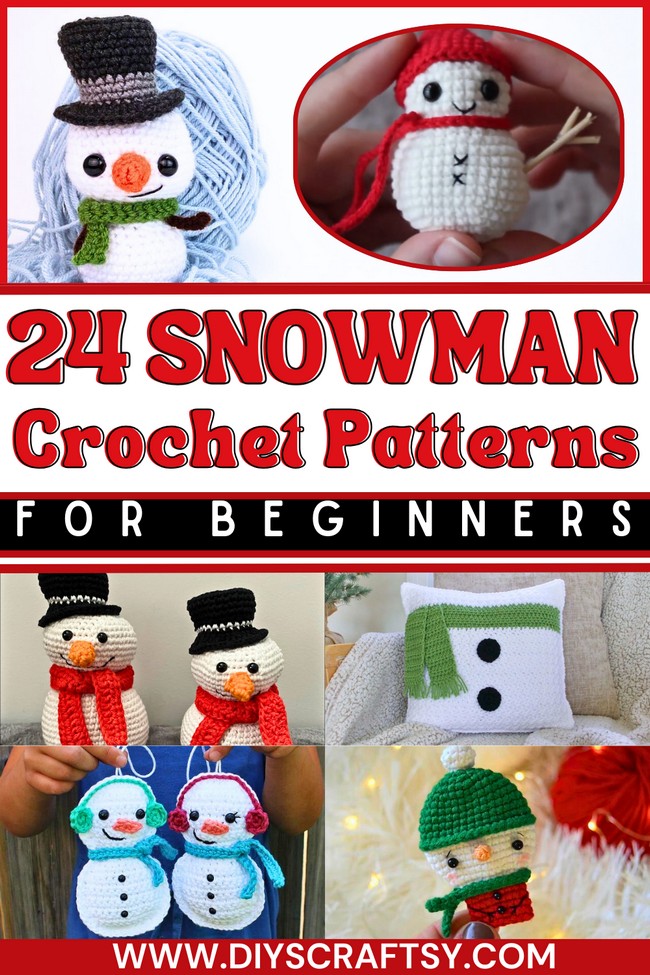 20 Free Crochet Snowman Patterns