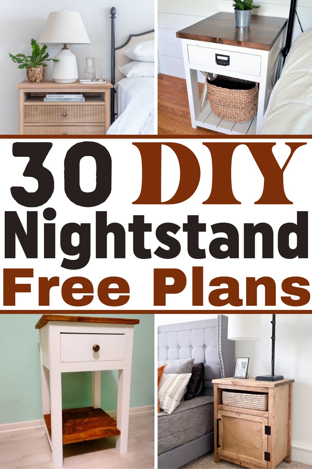 30 Budget Friendly Free DIY Nightstand Plans