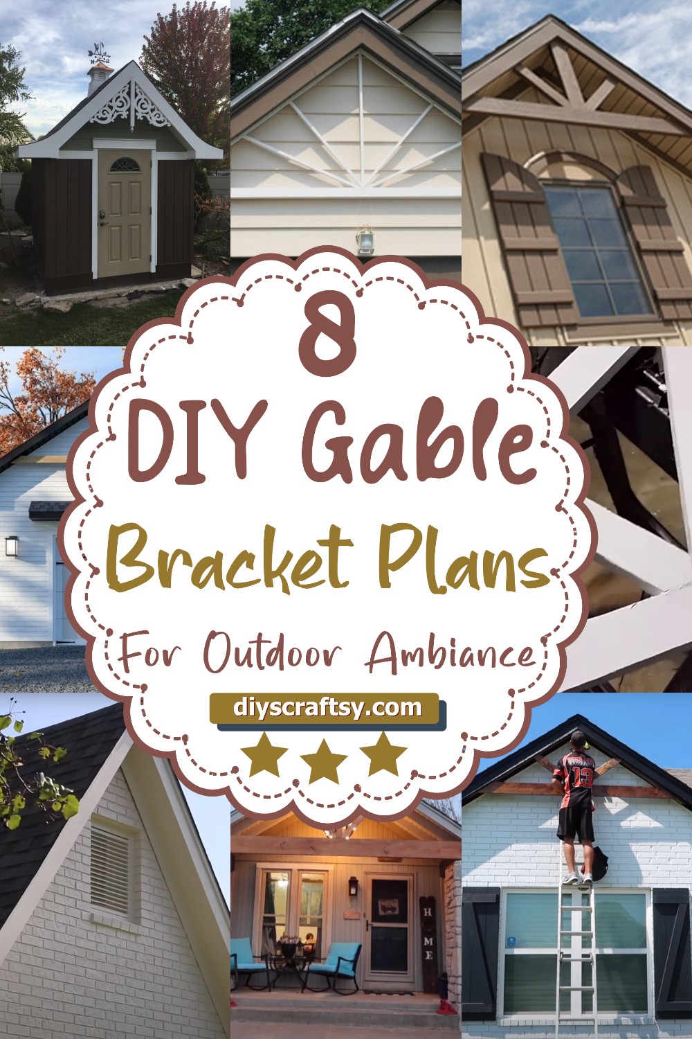 8 DIY Gable Bracket Plans For Outdoor Ambiance